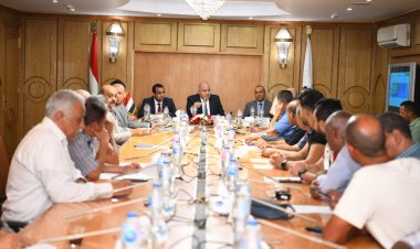 محافظ قنا يتابع الموقف التنفيذي لأعمال ترفيق المناطق الصناعية