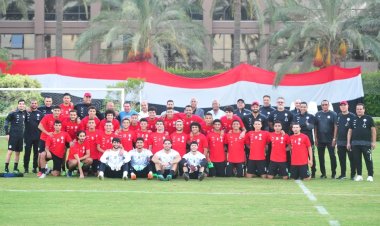 مجلس اتحاد الكرة يزور معسكر المنتخب الأوليمبي بالإسكندرية