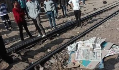 مصرع شخص مجهول الهوية أسفل عجلات القطار في قنا