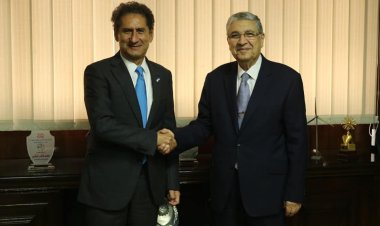 وزير الكهرباء يستقبل المدير العام للوكالة الدولية للطاقة المتجددة