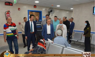 رئيس جامعة طنطا يتفقد التجهيزات النهائية لمستشفى الجراحات الجديد