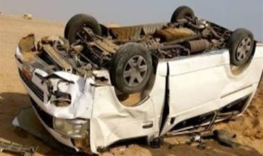 بالأسماء.. إصابة ٧ أشخاص في حادث انقلاب مينى باص على طريق «بورسعيد - دمياط» الساحلي