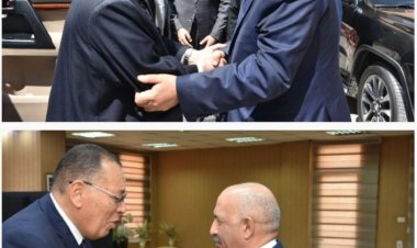 محافظ الشرقية يستقبل وزيري التموين والتجارة والموارد المائية والري في عيدها القومي