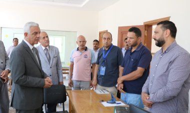 عادل مبارك يتفقد تجهيزات جامعة المنوفية الأهلية