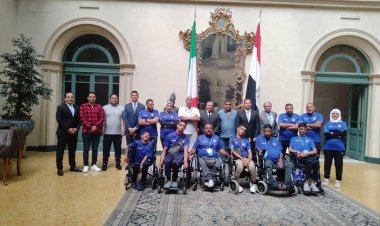 السفارة المصرية في روما تستضيف بعثة منتخب مصر للبوتشا