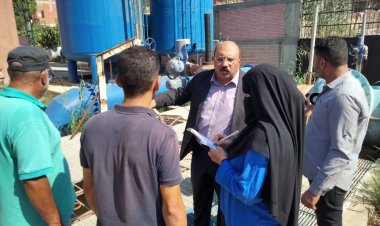 رئيس مياه القناة يتفقد مواقع العمل بمحافظة الإسماعيلية