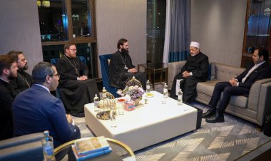 الإمام الأكبر يستقبل وفد الكنيسة الأرثوذوكسية الروسية المشارك في مؤتمر زعماء الأديان بكازاخستان 