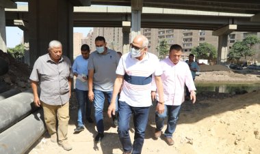 محافظ الجيزة يعاين نسب تنفيذ أعمال التطوير والتأهيل بترعة المريوطية فيصل
