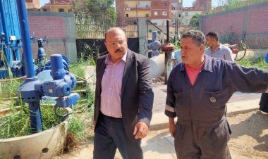 رئيس مياه القناة يتفقد مواقع العمل بمحافظة الإسماعيلية