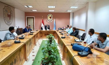 رئيس جامعة سوهاج يستعرض الاستعدادات النهائية للمشاركة بمنتدي التعليم العالي للتغيرات المناخية