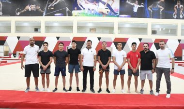 وزير الرياضة يشهد تدريب منتخب الناشئين للجمباز بالمدينة الرياضية بالعاصمة الإدارية