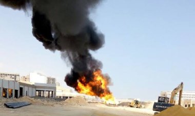 انفجار خط غاز بقرية الكوادي بالمنوفية