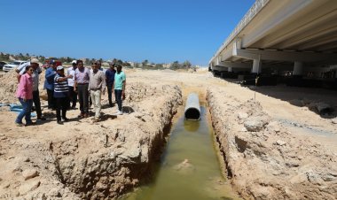 رئيس مياه الإسكندرية  يتفقد الأعمال الجارية بمنطقتي غرب والساحل