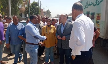 نائب محافظ الجيزة يتفقد طريق طراد النيل بمركز أوسيم  تمهيدالتطويره ورصفه