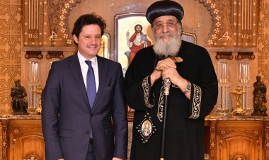 البابا تواضروس الثاني يستقبل وزير الإعلام اللبناني