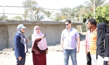 رئيس مياه بني سويف يتفقد مشروع إحلال وتجديد محطة معالجة صرف صحي أهناسيا
