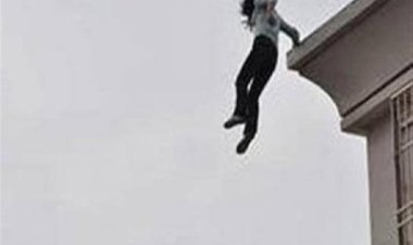 سيدة  تقفز من منزل عشيقها بعد ضبطها على  فراش الحرام