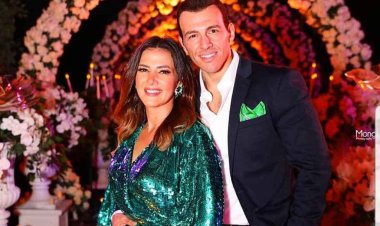 رسالة رومانسية من دنيا سمير غانم لزوجها في مهرجان القاهرة للدراما