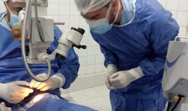 صحة المنوفية تنجح في إجراء عملية زراعة قرنية لسيدة مسنة