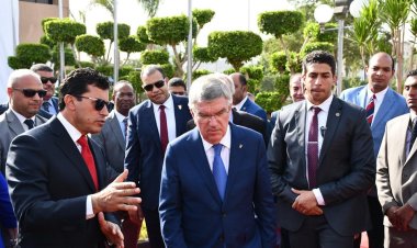 وزير الرياضة ورئيس اللجنة الأولمبية الدولية يصلان مقر اللجنة المصرية