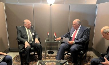 شكري يلتقي مع وزير الخارجية العراقي على هامش أعمال الجمعية العامة للأمم المتحدة