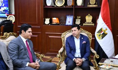 وزير الرياضة يصل إلى محافظة بني سويف لتفقد المنشآت الشبابية