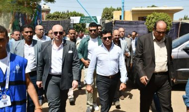 وزير الرياضة يختتم جولته ببني سويف ويوجه بتكثيف الأنشطة بمراكز الشباب