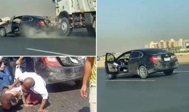 سائق التريلا: «الناس على الطريق استغاثوا بيا.. والأطفال كانوا مرعوبين»