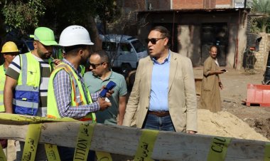 مياه الغربية: جولة تفقدية لمتابعة تنفيذ مشروع الصرف الصحي بمركز كفر الزيات