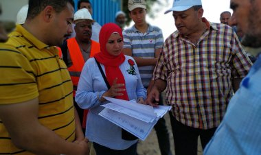 رئيس مياه المنيا يتابع نسب تنفيذ مشروعات «حياة كريمة» بمركز ملوي