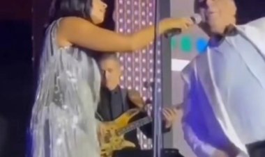 بالفيديو| تامر حبيب وروبي في وصلة رقص على أنغام «هوبا»