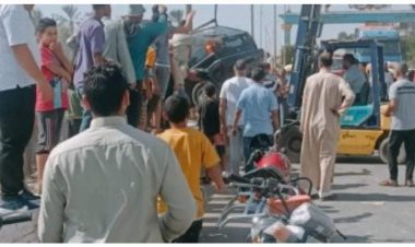 إصابة أربعةأشخاص في حادث تصادم بالشرقية