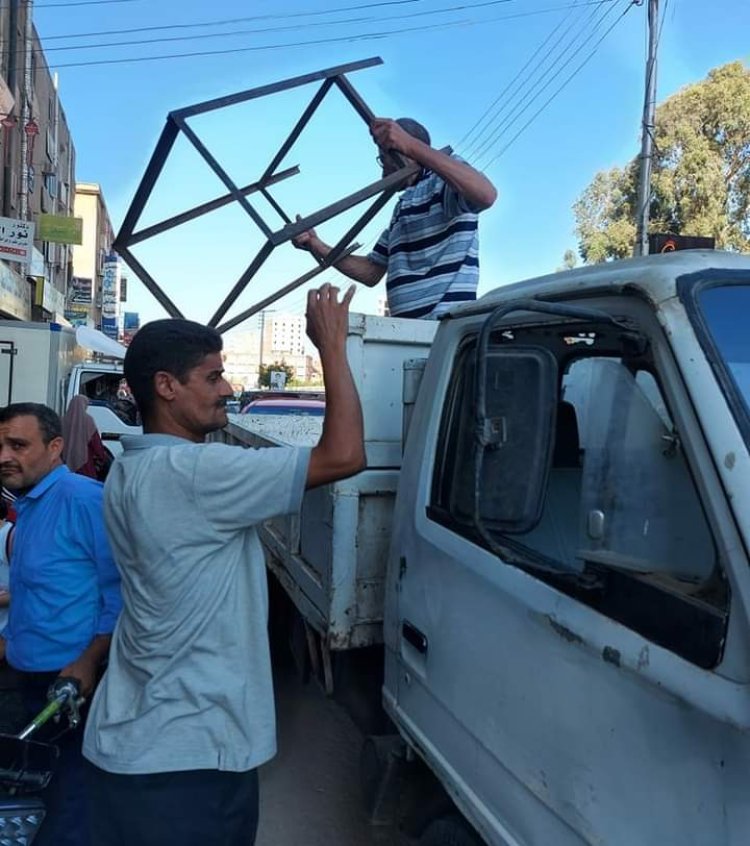 خلال حملات مكبرة.. رفع 730 حالة إشغال طريق مخالف بنطاق 5  مراكز بالبحيرة