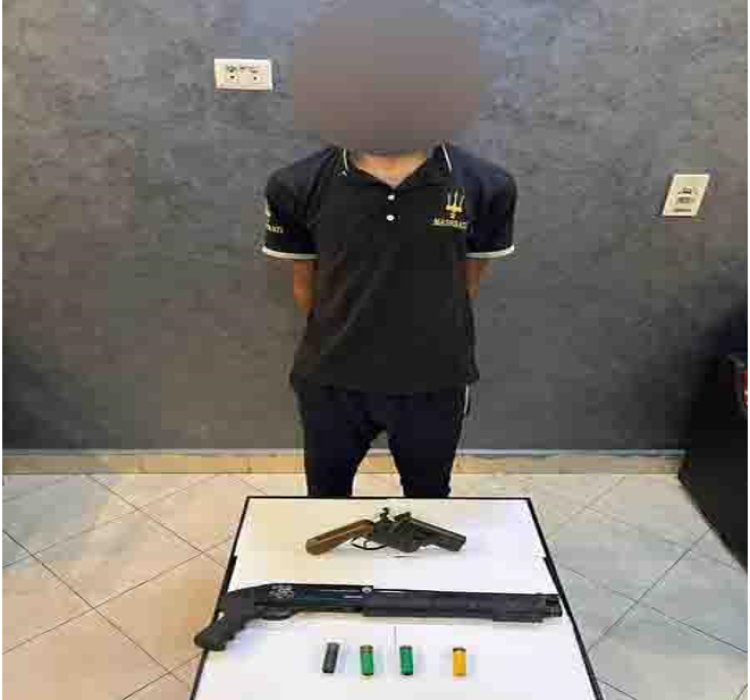 القبض على شخص بحوزته أسلحة نارية وذخائر بحلوان