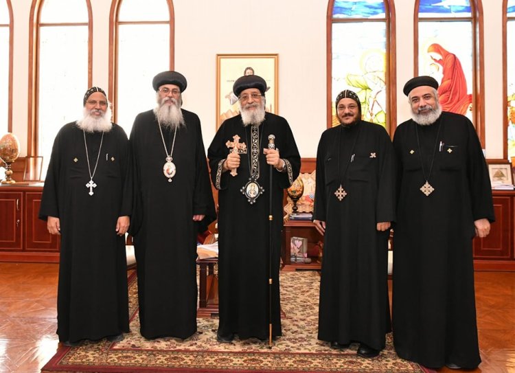 عاجل.. البابا تواضروس الثاني يستقبل الأنبا أنطونيوس مطران القدس