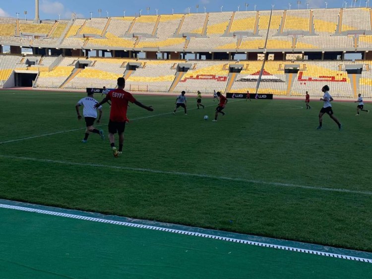 المنتخب الأوليمبي يختتم معسكره بمباراة ودية شهدت ٣ أهداف 