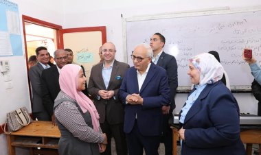 وزير التعليم ومحافظ بني سويف يتفقدان سير العملية التعليمية بالمحافظة