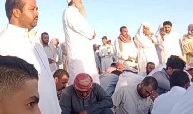 تشيع جثامين 3 صيادين ماتوا من العطش في صحراء مطروح