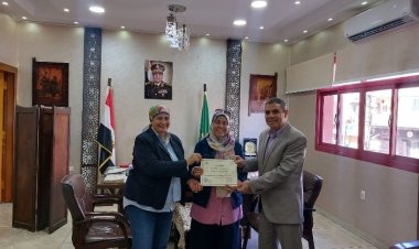 تعليم القليوبية تكرم الطالبة نور الحاصلة على الميدالية البرونزية (كاتا- كوميتية)