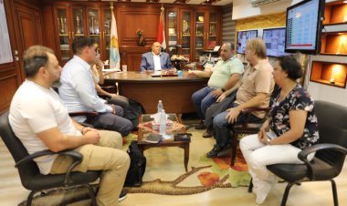 رئيس مياه المنيا يجتمع ومسؤلي برنامج تحسين الخدمات  بالمحافظة (IWSP2)