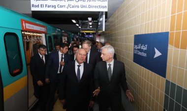 شاهد| وزير النقل يشهد بدء التشغيل التجريبي للجزء الأول من «مترو الزمالك»