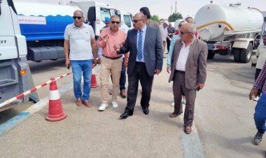 محافظ الإسماعيلية ورئيس مياة القناة يتابعان جاهزية معدات شركة مياه الشرب  بالقناة