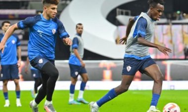 فيريرا يمنح نداي تعليمات خاصة في تدريبات الزمالك