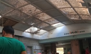 تندات العيادات الخارجية مهدده بالسقوط.. أزمات تحاصر مستشفى بنها التعليمي