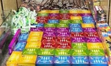 العثور على 134 ألف قطعة ألعاب نارية داخل مخزن بالمرج