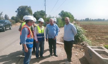 رئيس شركة مياه المنوفية يتابع مشروعات الصرف الصحي بتلا