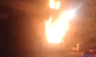 حريق داخل 3 محلات بجوار الاستاد الرياضي في قنا