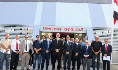 رئيس الرعاية الصحية يتفقد أعمال مشروع رفع كفاءة الطوارئ والرعايات المركزة بمستشفى شرم الشيخ الدولي