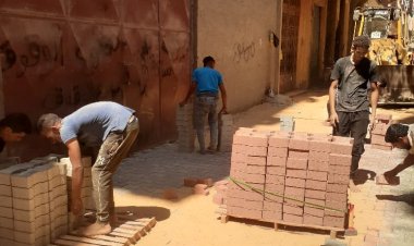 بدء أعمال تطوير شوارع المسابك والإسكان ومتفرعات الغاز بالوراق