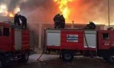 حريق ضخم يلتهم محتويات مدرسة ابتدائية في الدقهلية